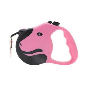 Dog Face Style Pet Leash 16.4ft Long Pink